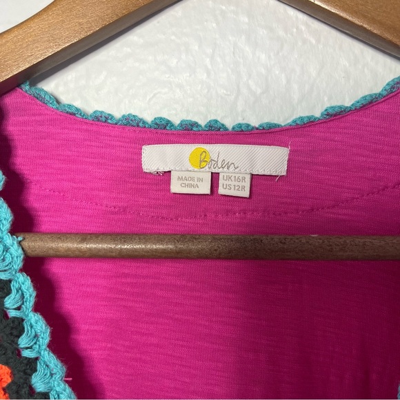 Boden Cotton Jersey Dress Size 12 - Picture 4 of 11